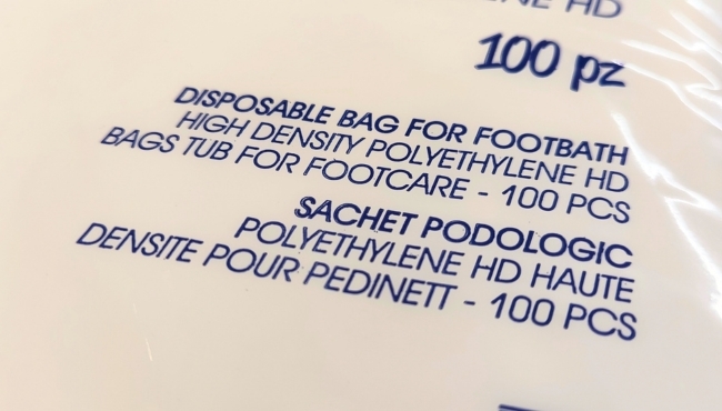 Sacchetto Podologico Coprivaschetta in Polietilene HD, 100pz